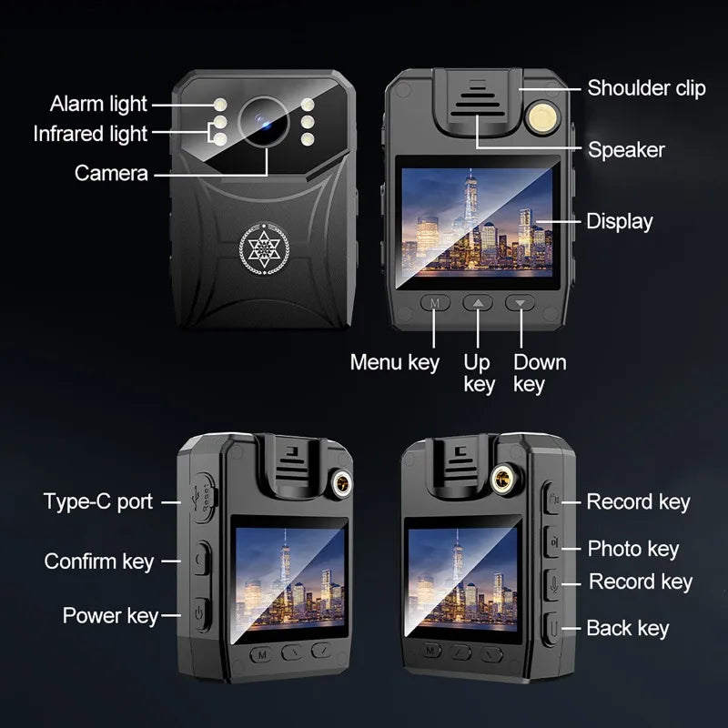 4K WiFi Body Camera — Night Vision Waterproof Recorder, 3000mAh