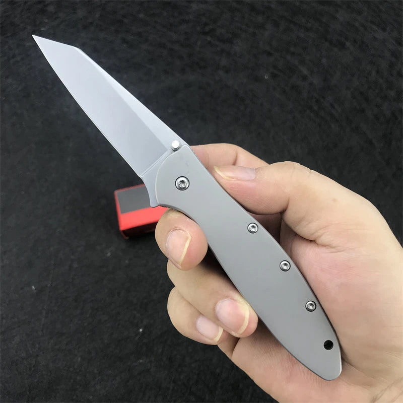 KS 1660 Knife Tanto Blade Pocket Folding Knife Outdoor EDC Multitool Camping Hunting Self-defense Tactical Hand Kniveswith Clip