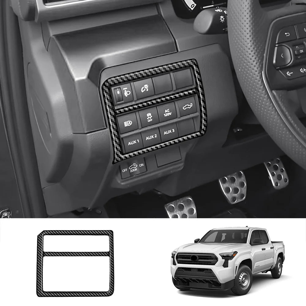 Fit for Toyota Tacoma 2024 2025 Interior Accessories Carbon Fiber Look Car Interior Cover Trim Panel Decoration Sticker