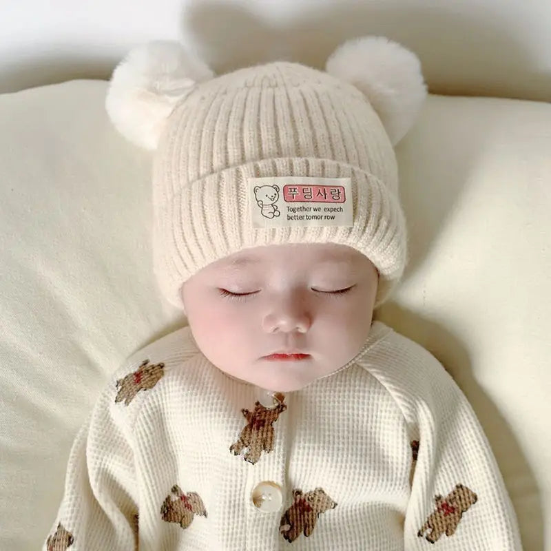 Newborn Stretchy Knit Beanie - Soft Infant Skull Cap 0-12 Months
