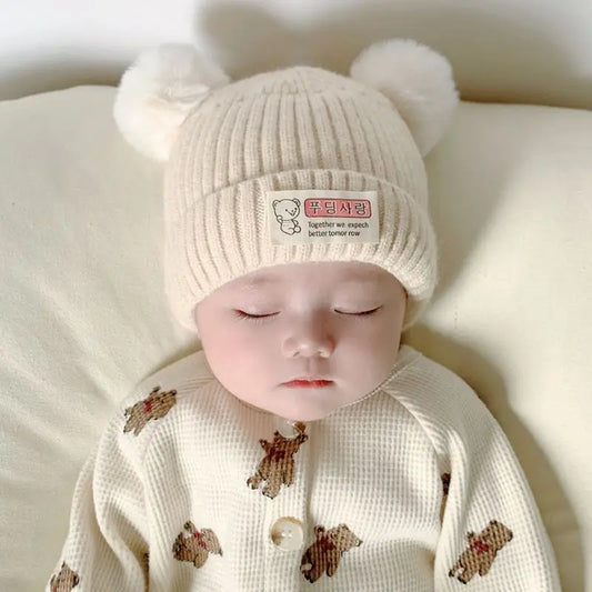 Newborn Stretchy Knit Beanie - Soft Infant Skull Cap 0-12 Months