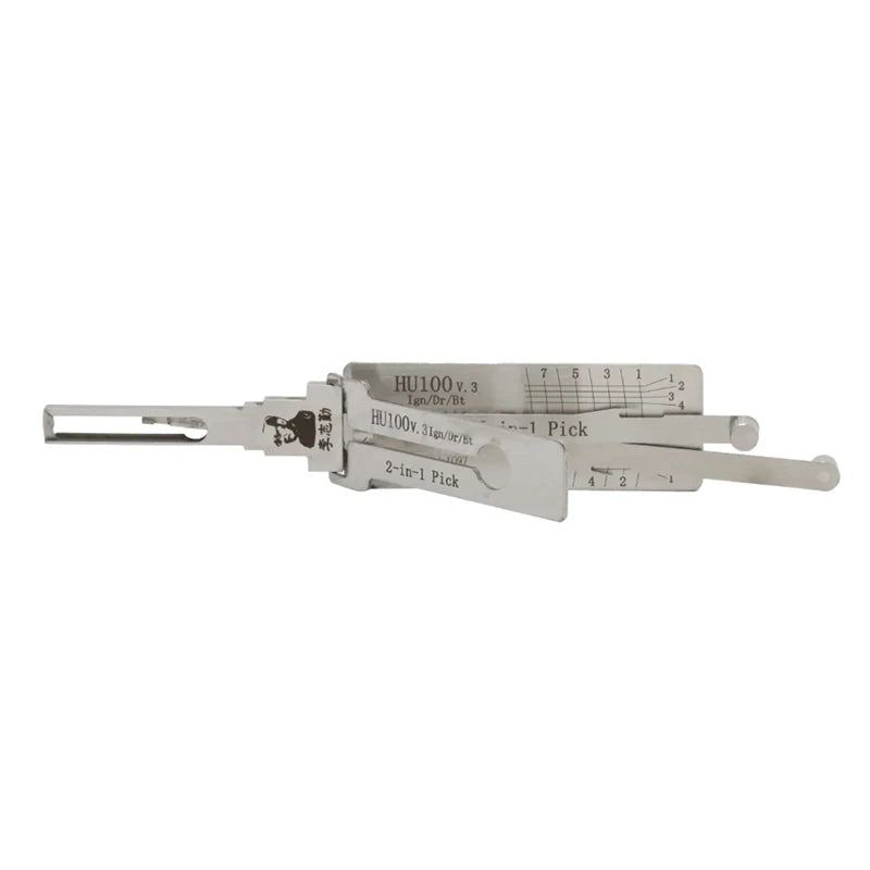 Original Lishi 2-in-1 HU66 HU100 HON66 HU100R HU92 HY22 TOY2 TOY48 HU101 HU162T-8 lishi Pick Tool  Door opening tool Stainless s