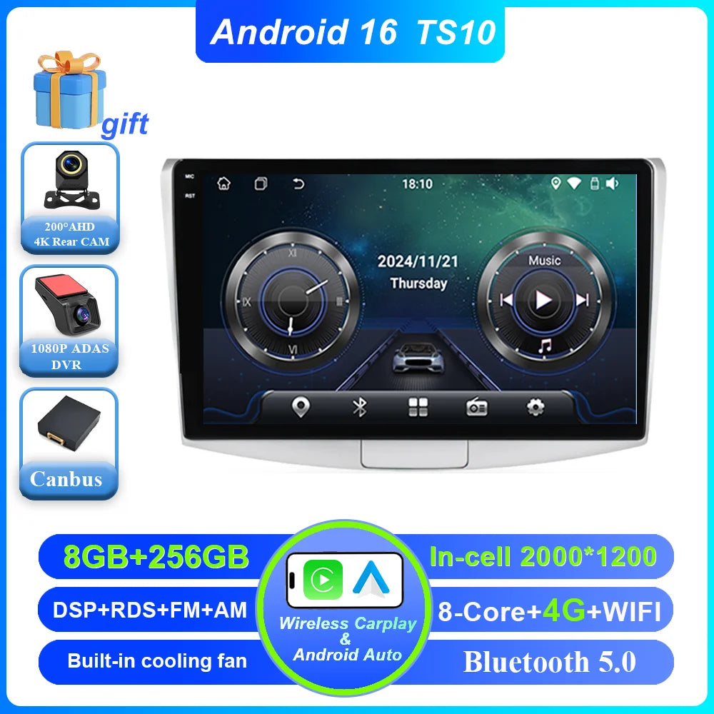 Car Stereo with Apple CarPlay & Android Auto, Compatible with VW Passat B6 B7 & CC