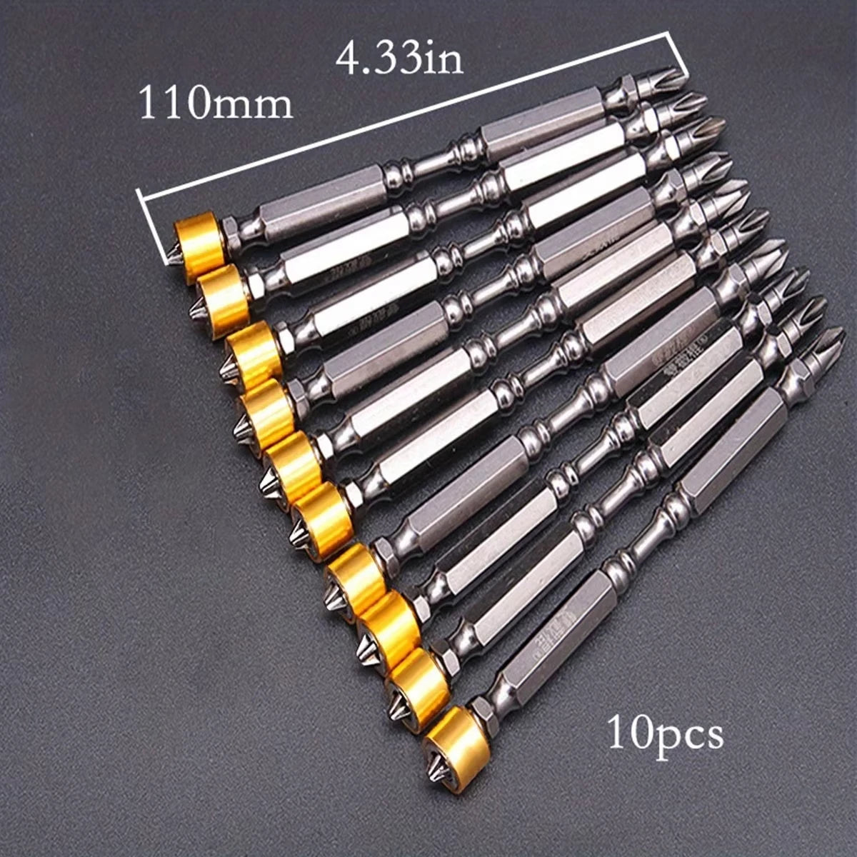 5/10 Pcs PH2 Magnetic Screwdriver Bits Phillips 1/4 Inch Hexagonal Shank with Magnetic Ring for Electric Screwdriver