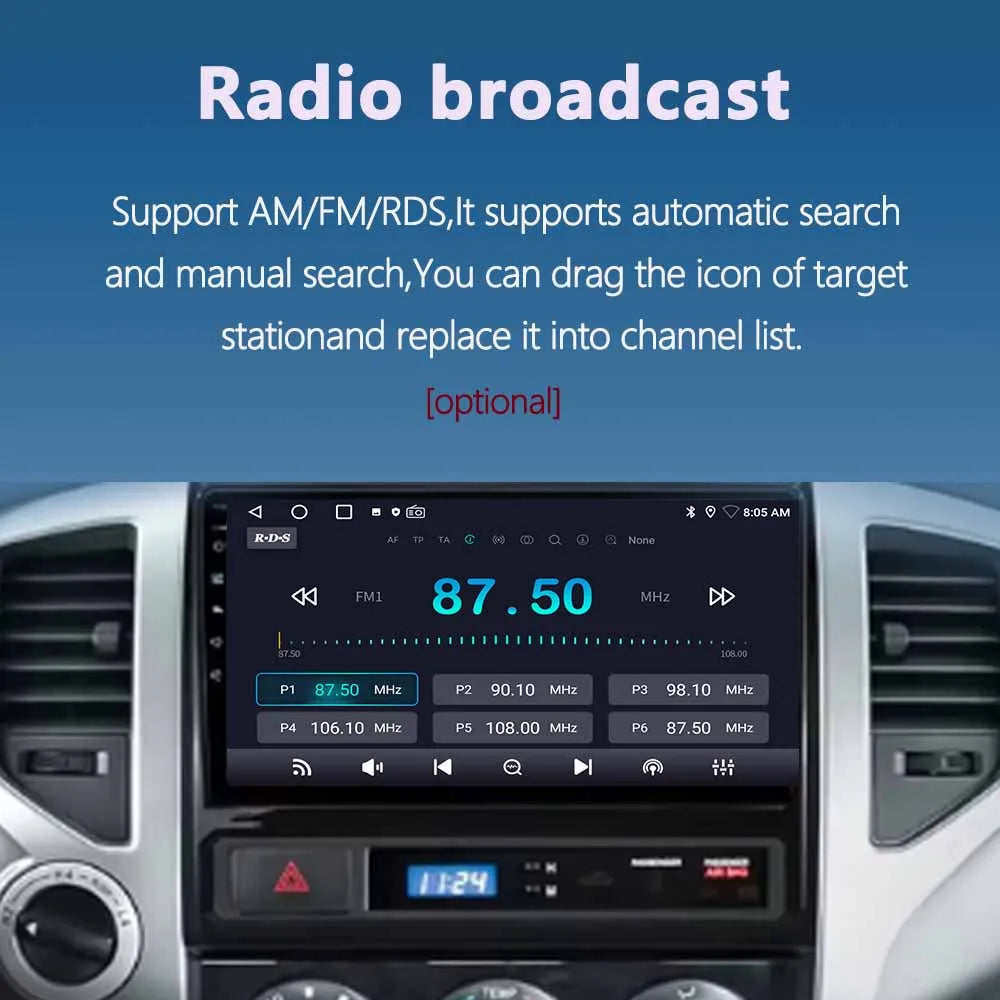 Car Stereo with Apple CarPlay & Android Auto, Compatible with Ford Fiesta Mk6