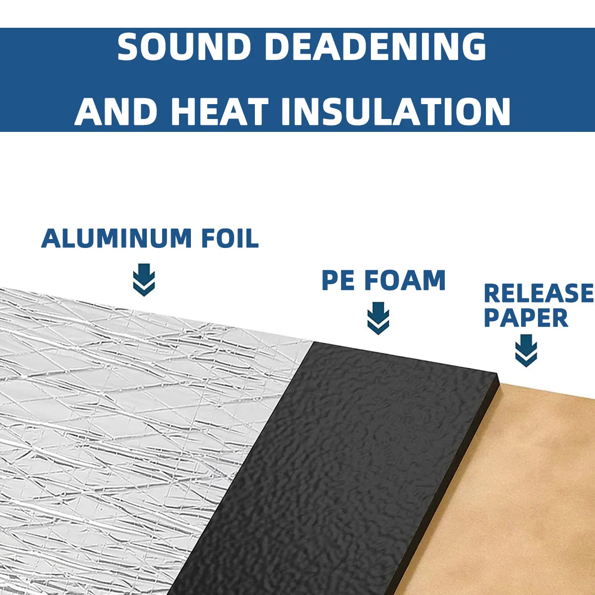Car Door and Hood Insulation Pads, 5 mm - 10, 20 or 50 Pack - view 4
