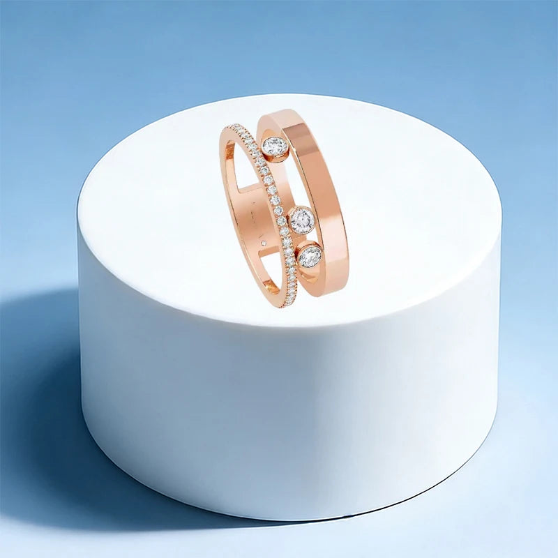 925 silver elegant ring - high-quality women's wedding party gift - DIY shining accessory