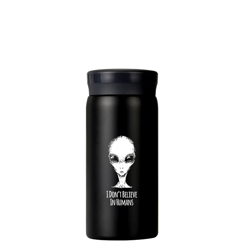 200/300ML 316 Stainless Steel Pocket Mini Thermos Custom LOGO Black Hot Water Bottle Vacuum Flask For Ice Coffee Travel Cup