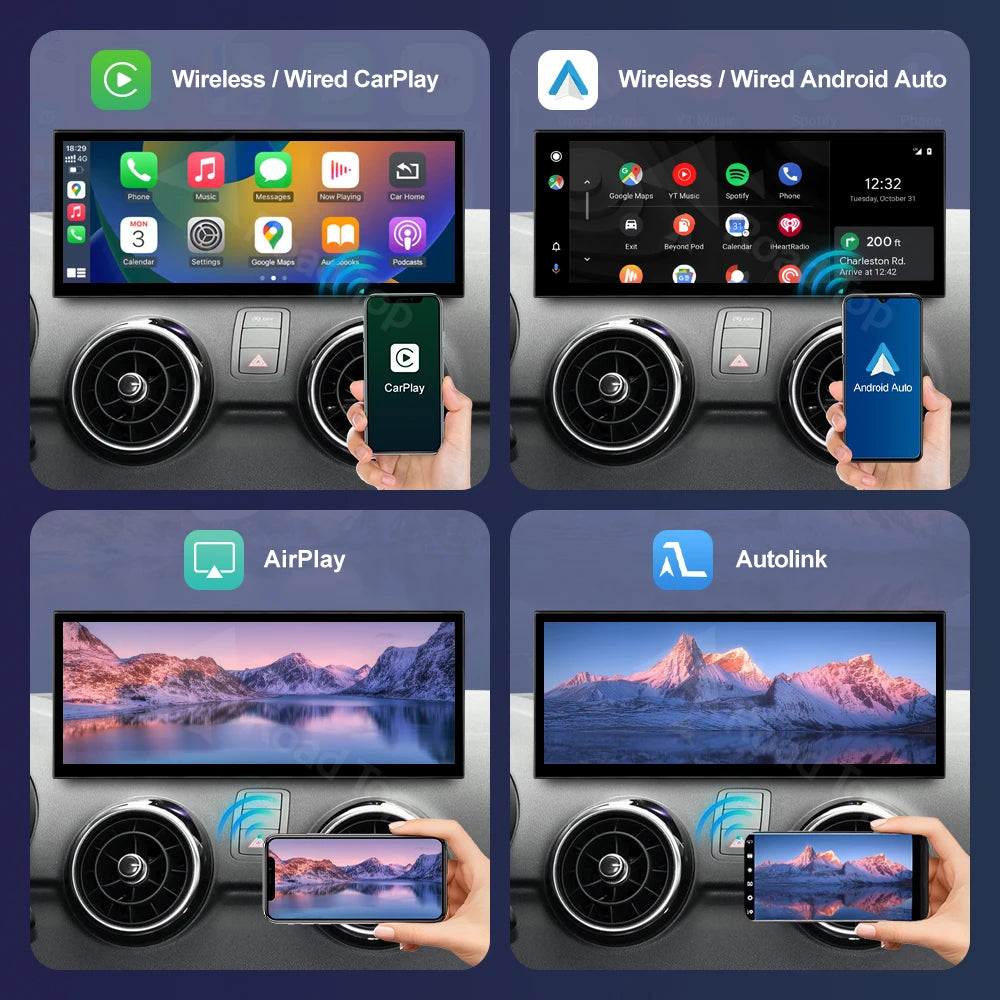 12.3" Car Stereo with Apple CarPlay & Android Auto, Compatible with Audi A1 (2012-2018)