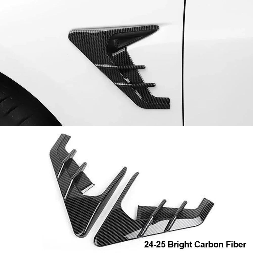 2Pcs Car Side Camera Protection Covers Kit Decoration Sticker Car Modification Accessories for Tesla Model 3 Moel Y 2020-2025