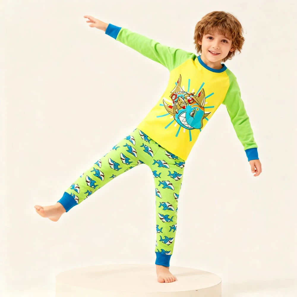 Kids Animal Embroidered Pajama Set - Soft Two-Piece Sleepwear - photo 22