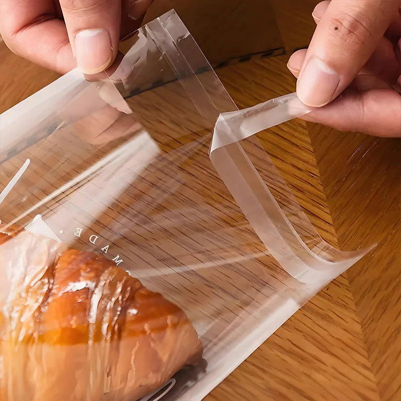 Bread Packaging Bags – Food-Grade Plastic, Self-Sealing, Non-Stick for Home & Bakeries