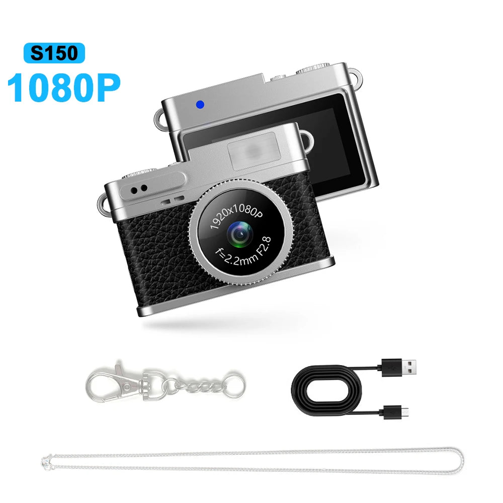 S150 Retro Mini Camera — 1080P/2K Digital Camera with Screen