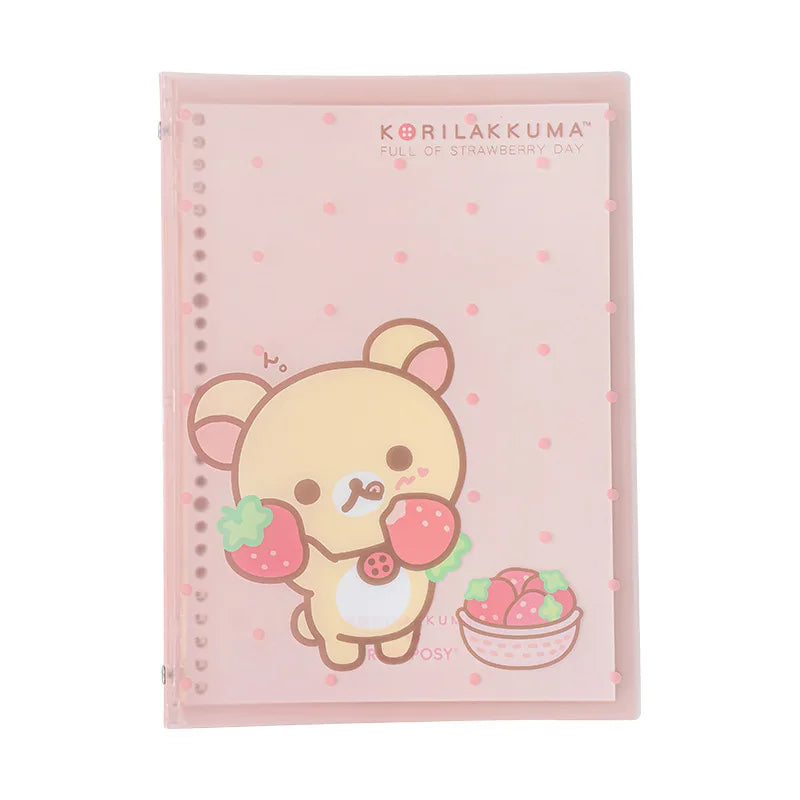 Rosyposy Korilakkuma Strawberry B5 Loose Leaf Notebook Soft Cover Cute Journal For Daily Study Writing Note Taking