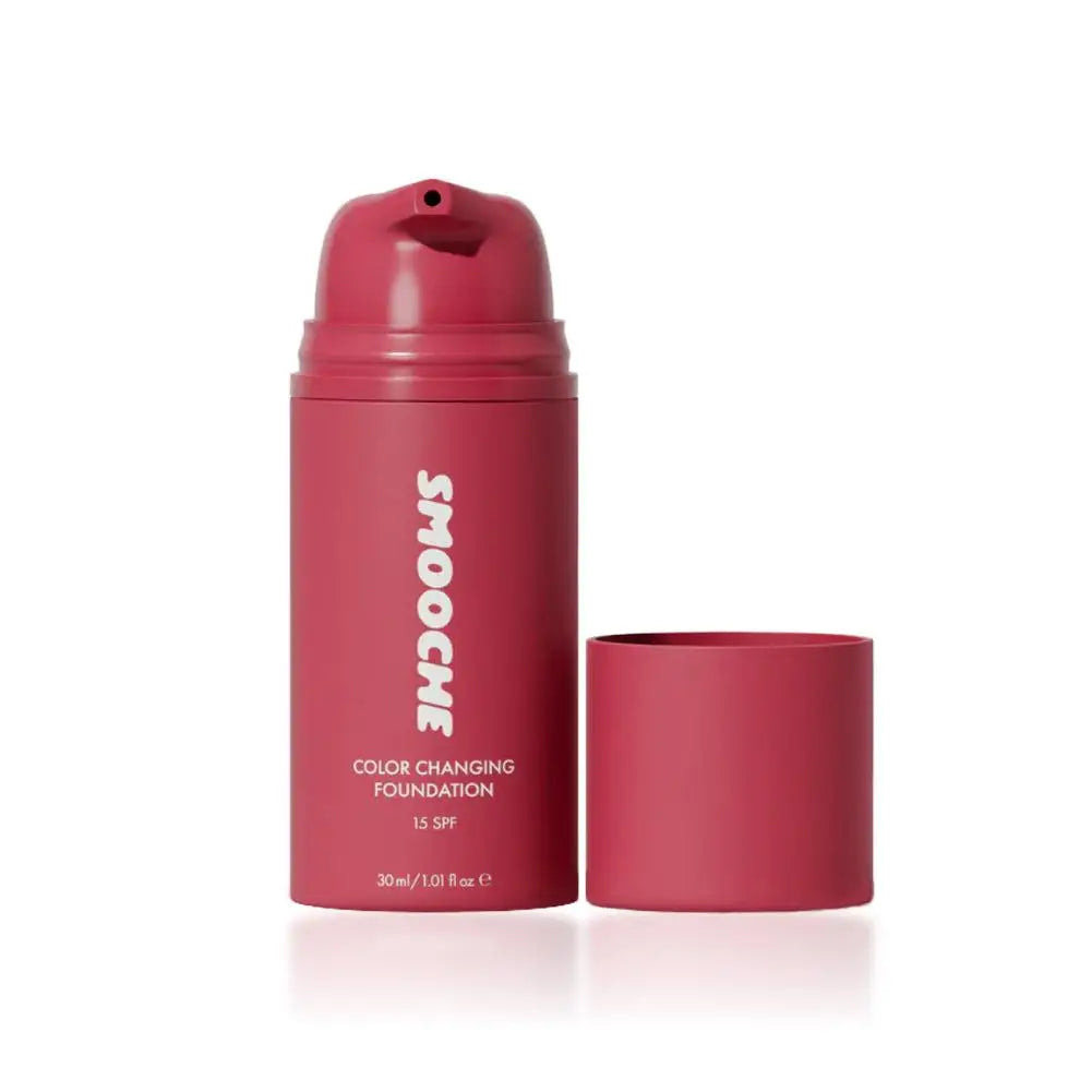 Smooche Color Changing Foundation Self-Adjusting Shade High Covers Imperfections Long-Lasting Makeup Retention Korean Cosmetics