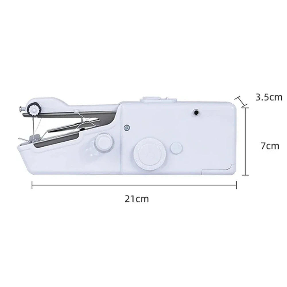 New Hand Sewing Machine Portable Sewing Machine Quick Handheld Sewing Tool Mini Electric Home DIY Apparel Supplies Arts Crafts