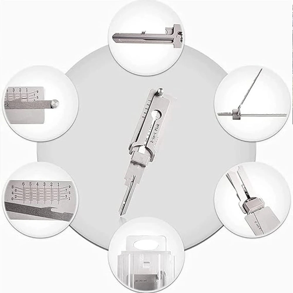 Lockpicking Lock Decoder Pick Locksmith Tools For lock embryo/double straight groove/positive S groove Maintenance Repair Tools