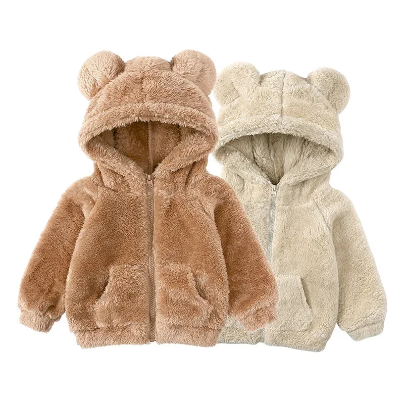 Girls Cartoon Hooded Winter Coat - Thick Warm Jacket, 1-6 Years - photo 2