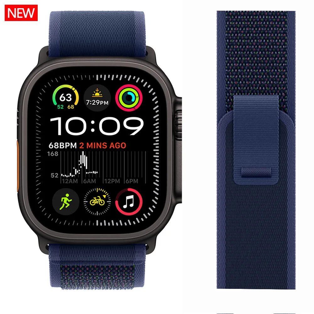 trail loop For apple watch ultra 3 2 Band 49mm 44mm 40mm 45mm 41mm 42mm correa bracelet iWatch series 7 se 8 9 10 11 46mm straps
