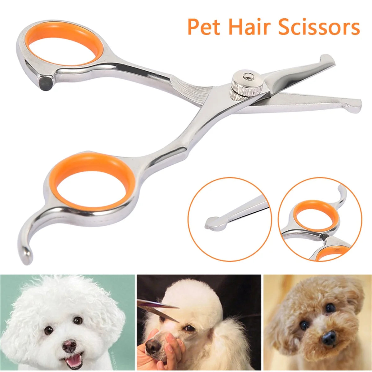 Round-Tip Pet Thinning Shears - Body Fur & Edge Trim