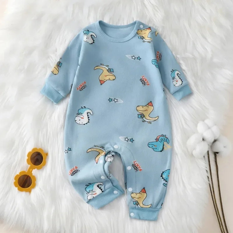 Newborn Long Sleeve Romper 0-18M - Soft Cute Baby Bodysuit - photo 5