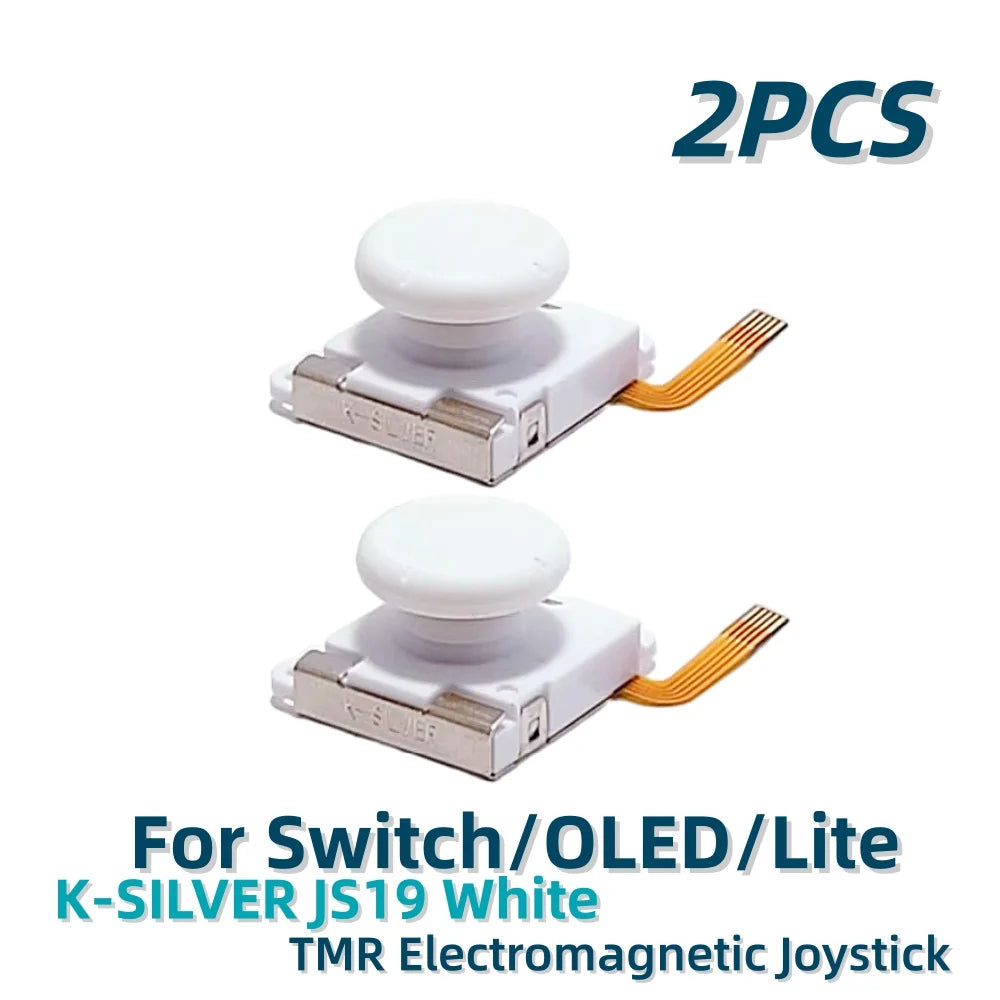 2/10pcs K-SILVER JS19 for Switch Joy-con TMR Joystick Replacement Magnetic Sensor 3D Analog Stick for Switch OLED