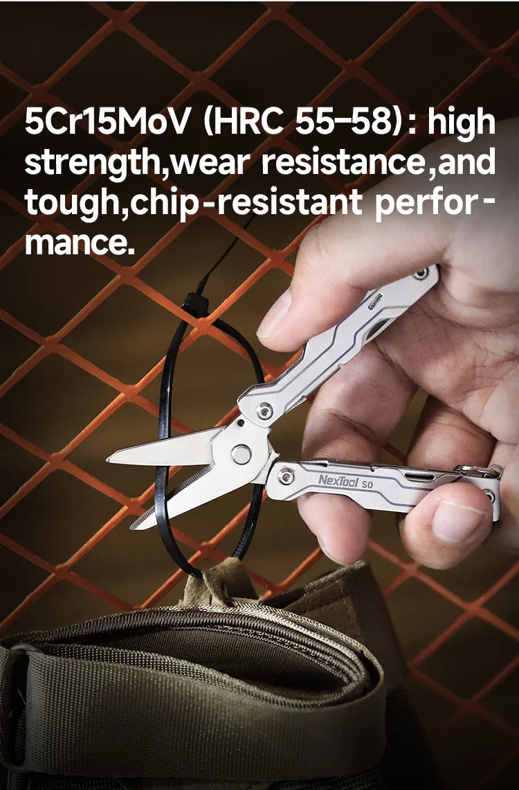 NexTool 8 In 1 Micro Multitools S0 Mini Sailor Scissors Mini Pocket Multitool EDC Folding Hand Tools Camping Survival Multitool