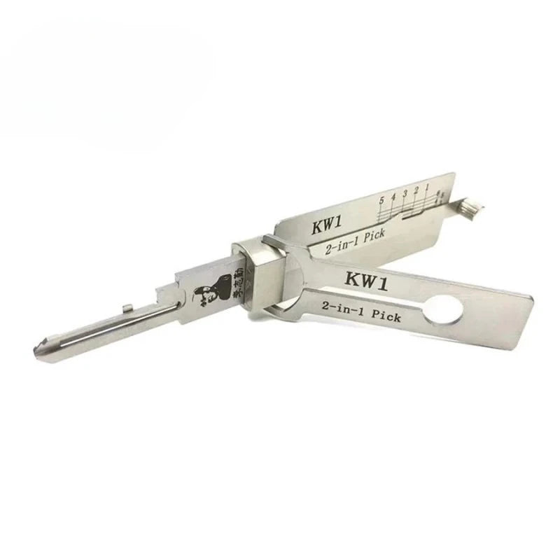 KW5 KW1 SC4 SC1  2-in-1 Lishi Lock Pick Opens Key Decoder Master Key Set of  Pick Lock Picking Kits