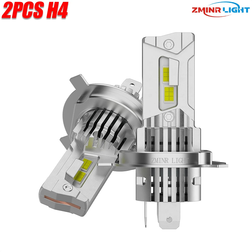 LED H7 H4 H1 Bulbs for Car Headlight CANBUS Turbo Fan Auto Lights Super Bright Mini LED Headlamp 6000K White Lamp 12V Plug&Play