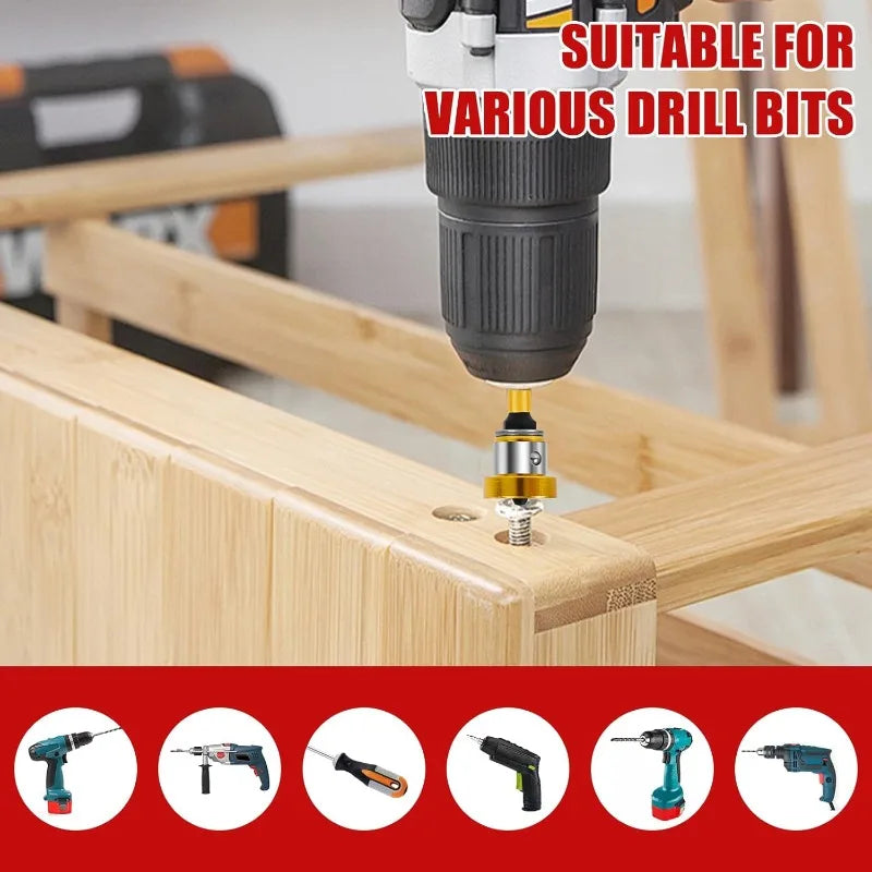 Magnetic Plasterboard Positioning Batch Head Screwdriver Bit Drilling Tools PH2 Hex Shank Drywall Locating Screw Bits Set 50mm