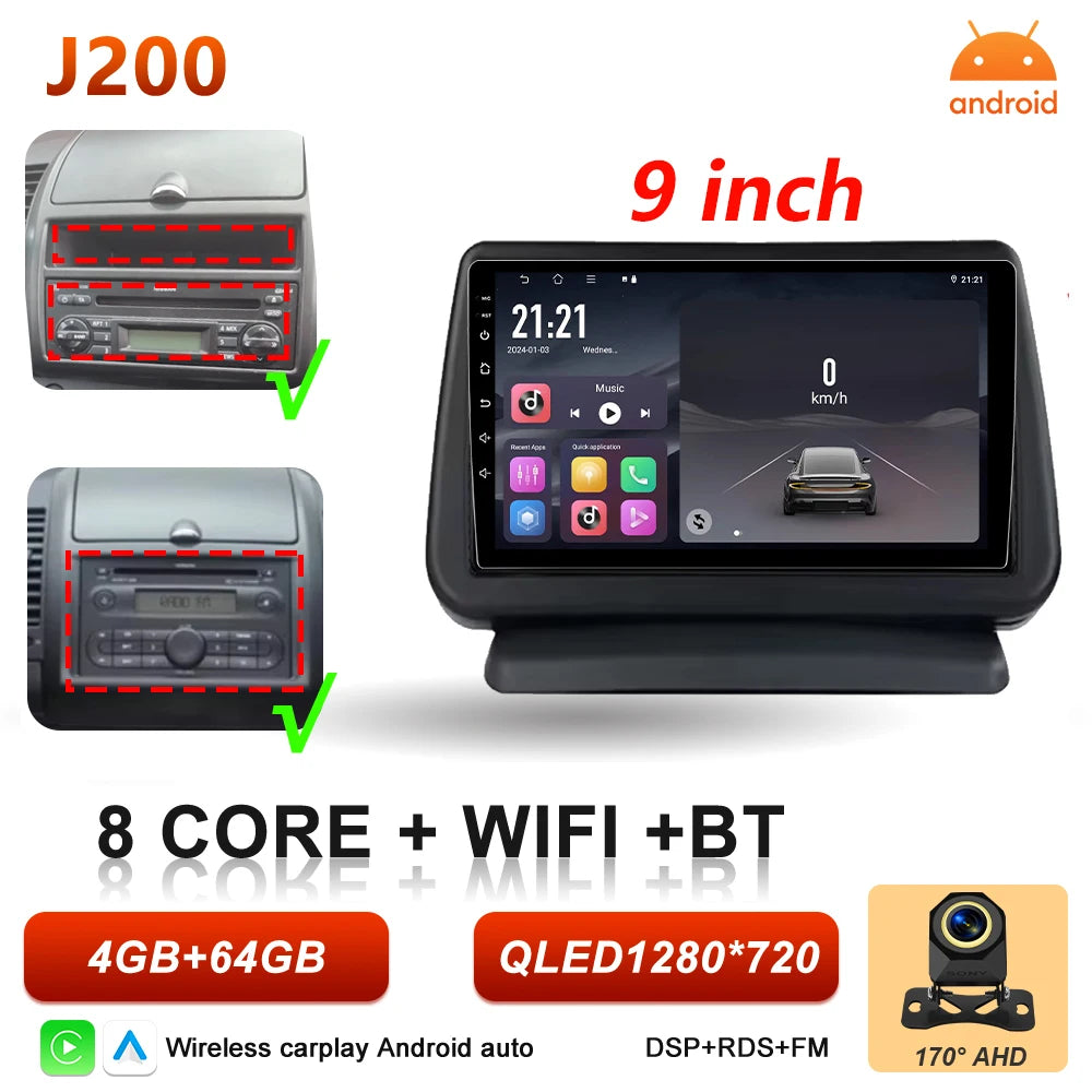 Android 16 Auto Car Radio For Nissan Note 2004 2005 2006 2007 2008 - 2012 Carplay Multimedia Player GPS Navigation DSP BT Stereo