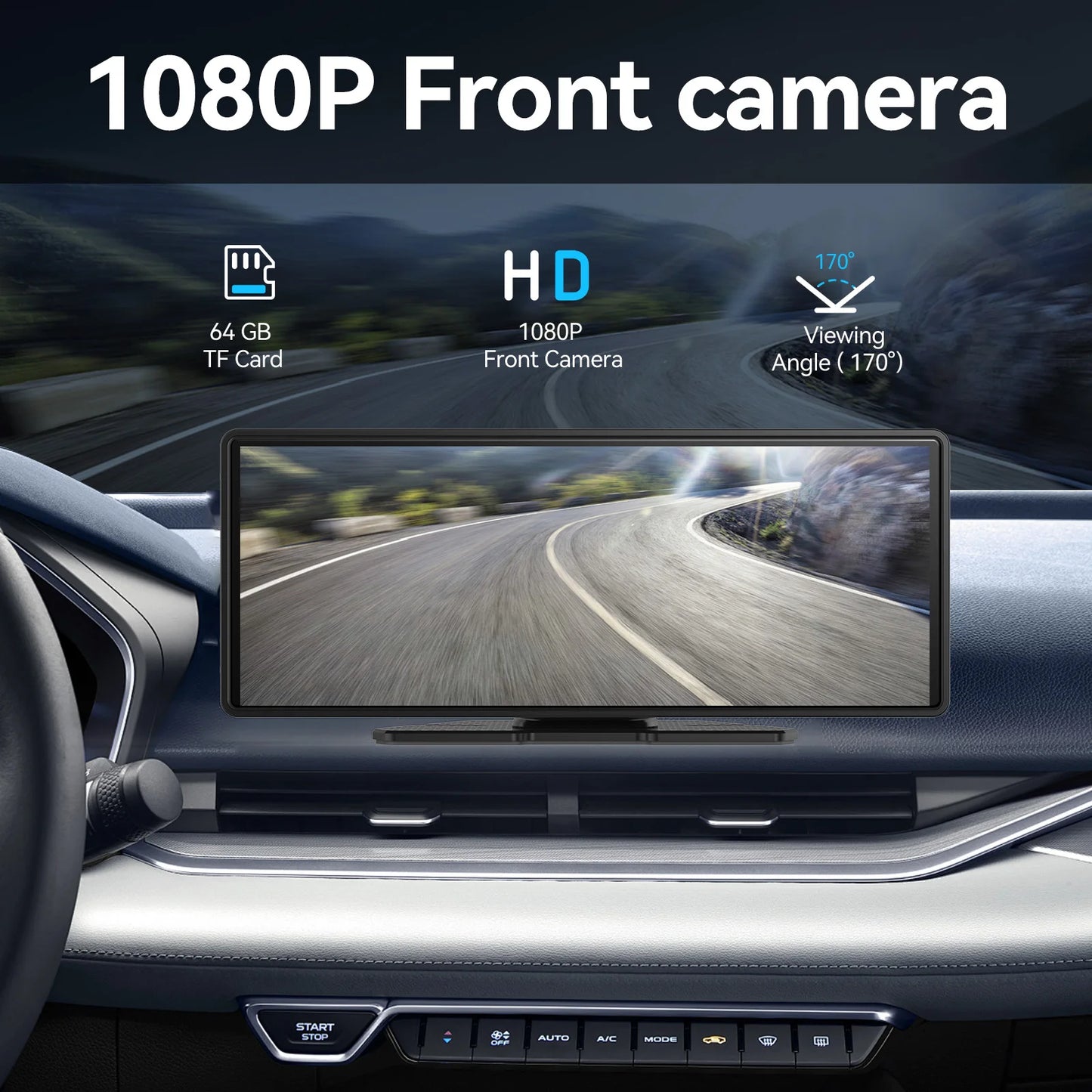 11" Universal Portable CarPlay & Android Auto Screen