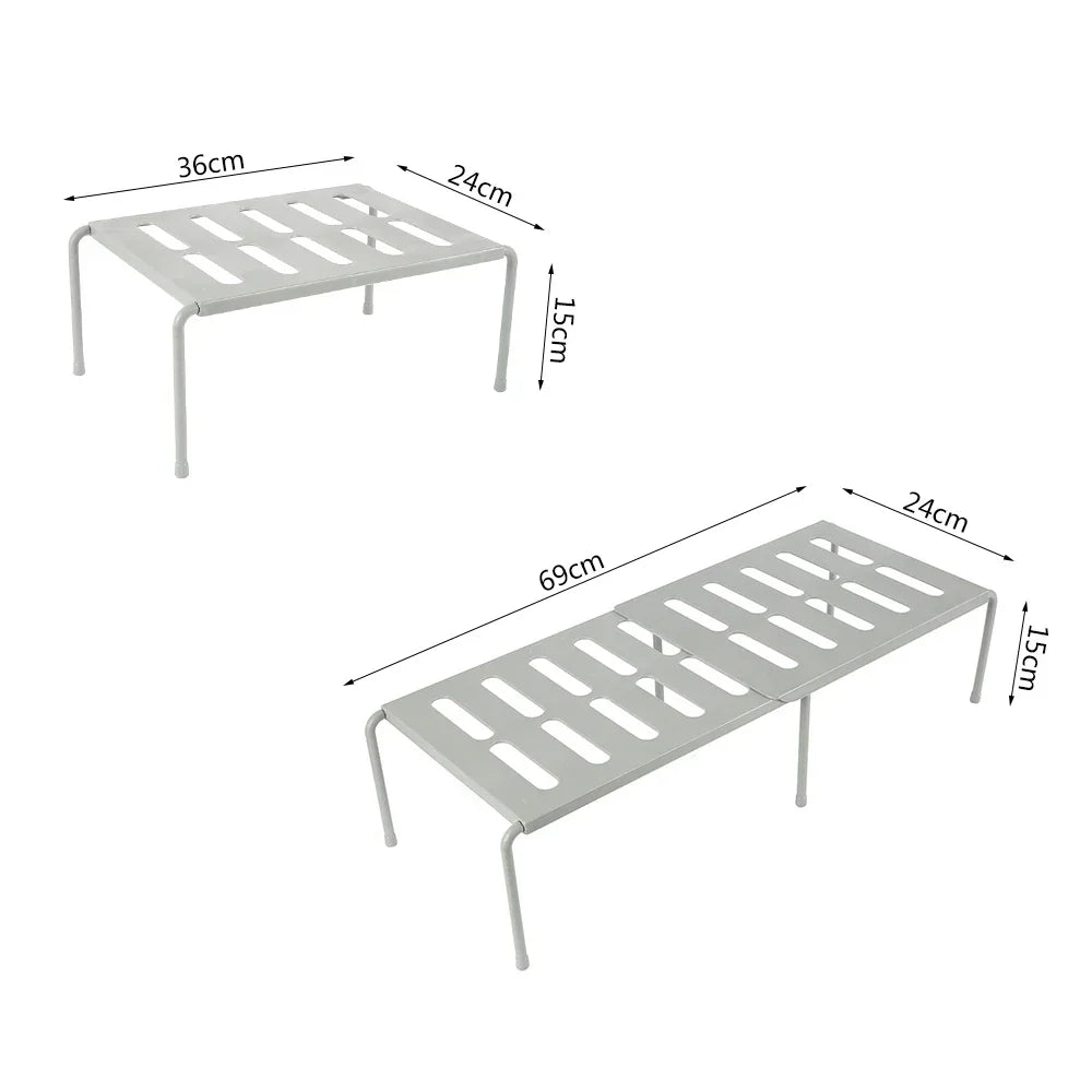Expandable Freestanding Kitchen Shelf - Adjustable Spice Organizer - photo 3
