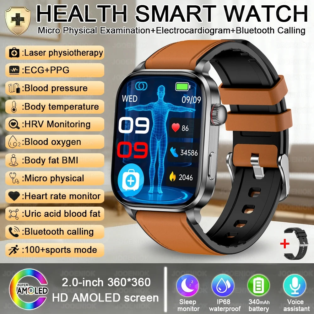 Premium Smart Watch — AMOLED, Bluetooth Calling, Fitness Modes