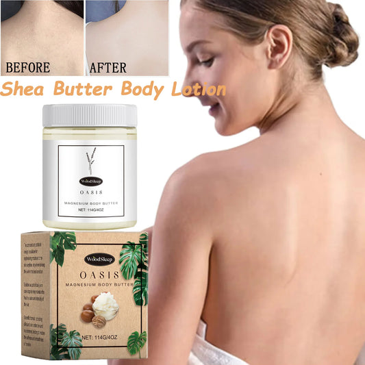 Shea Butter Body Lotion - Magnesium Body Butter for Soft Smooth Skin