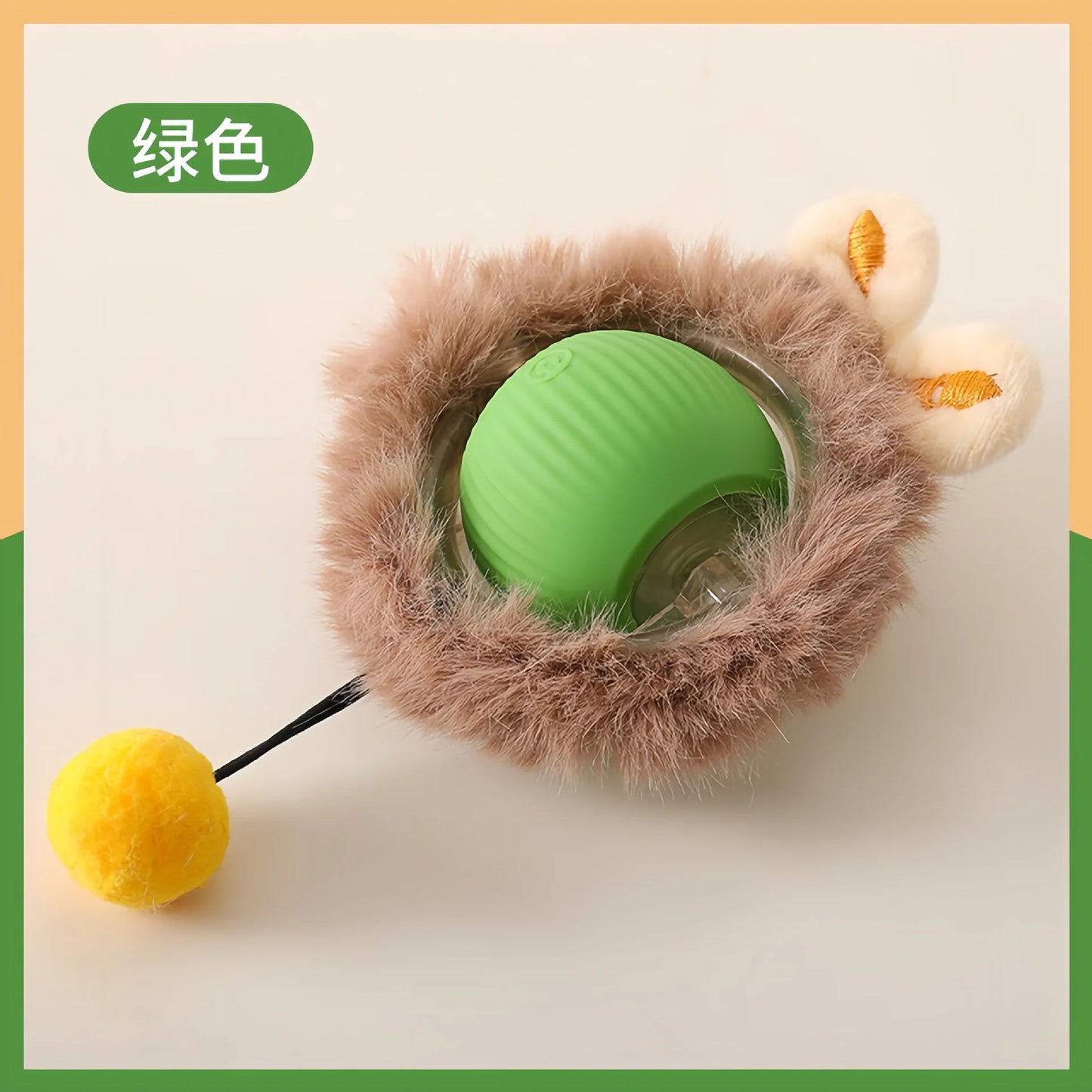 Electric Ball Toys Automatic Rolling Ball Rechargeable Smart Pet Interactive Plush Toy Dog Cat Training Imitate Mouse