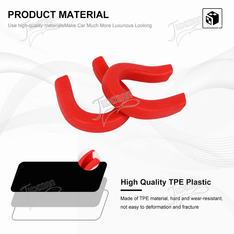JIDIXIAN Fit for Chevrolet Silverado for GMC Sierra 2014-2026 Car Exterior Front Bumper Trailer Tow Hook Protective Cover