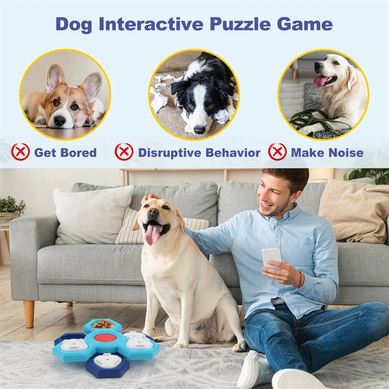 Dog Puzzle Feeding Tray - Slow Food Interactive Training Toy – photo 2