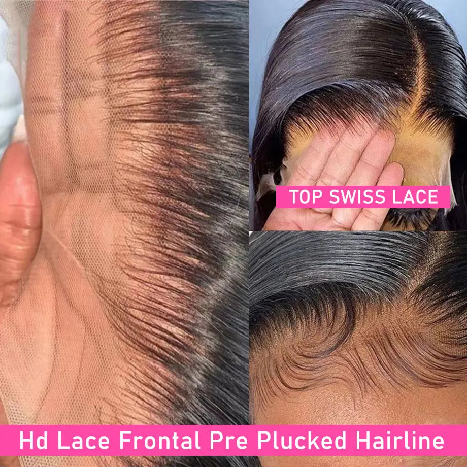 13x4 HD Lace Front Wig – Body Wave Human Hair, Pre-Plucked