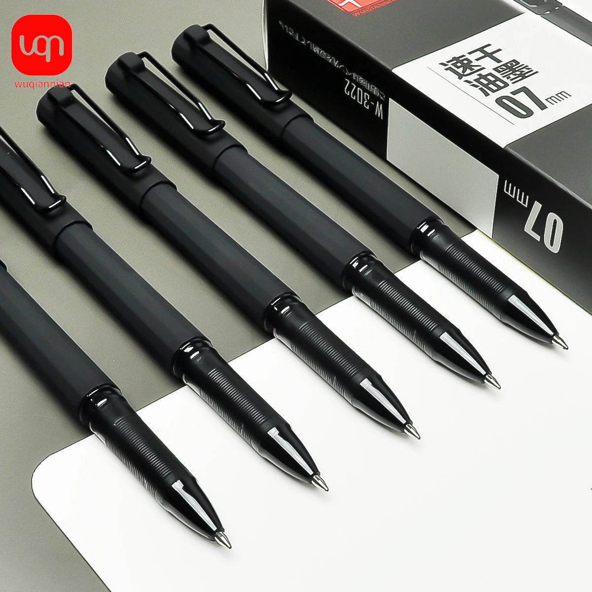 WQN-2/5/7pcs High-Quality School Business Writing Gel Pen Comfortable Holding Pen And Large-Capacity Refill Ink Is More Durable