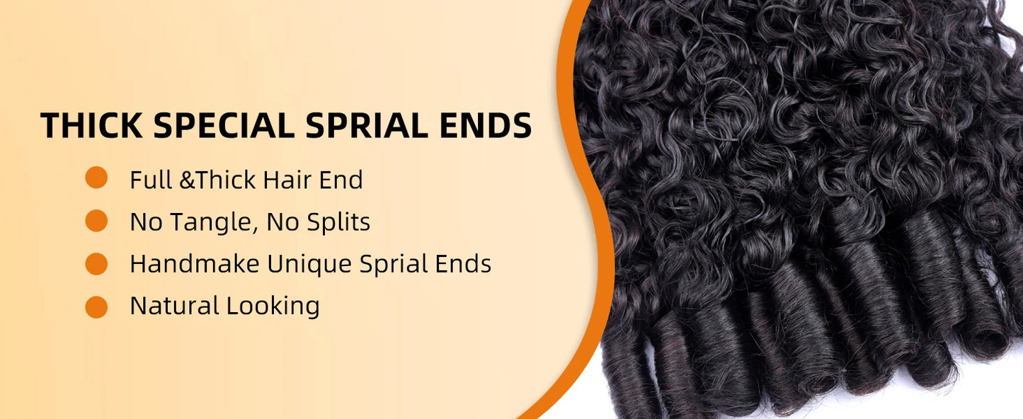 15A Human Braiding Hair for Boho Braids — Burmese Curly Bulk Bundles