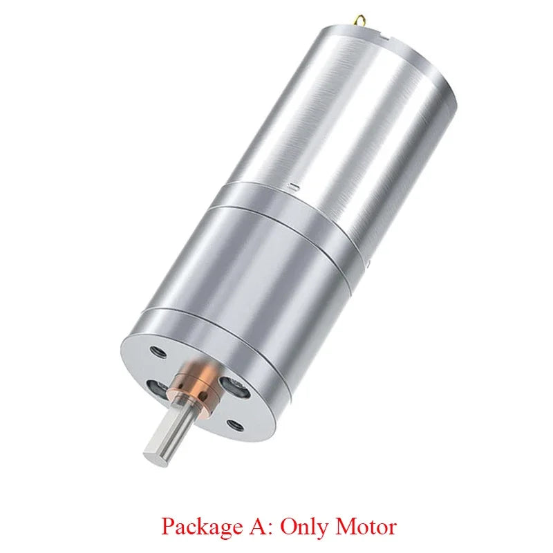 JGA25-370 Worm Gear Motor  DC 12V 24V 12RPM-1360RPM Reduction Gear Motor Large Torque High Power Reversed Motor