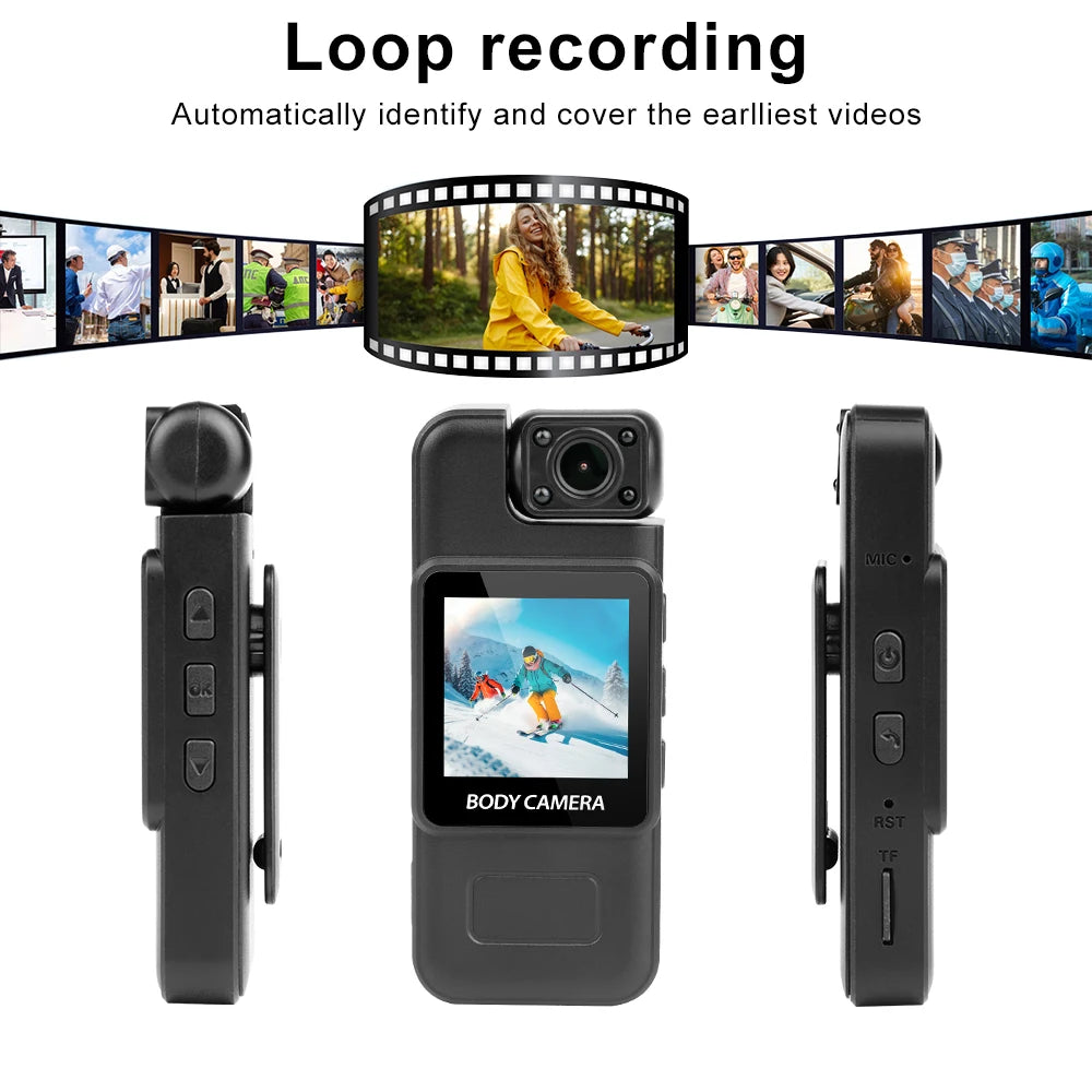 4K WiFi Body Camera — Night Vision Portable Sports Recorder