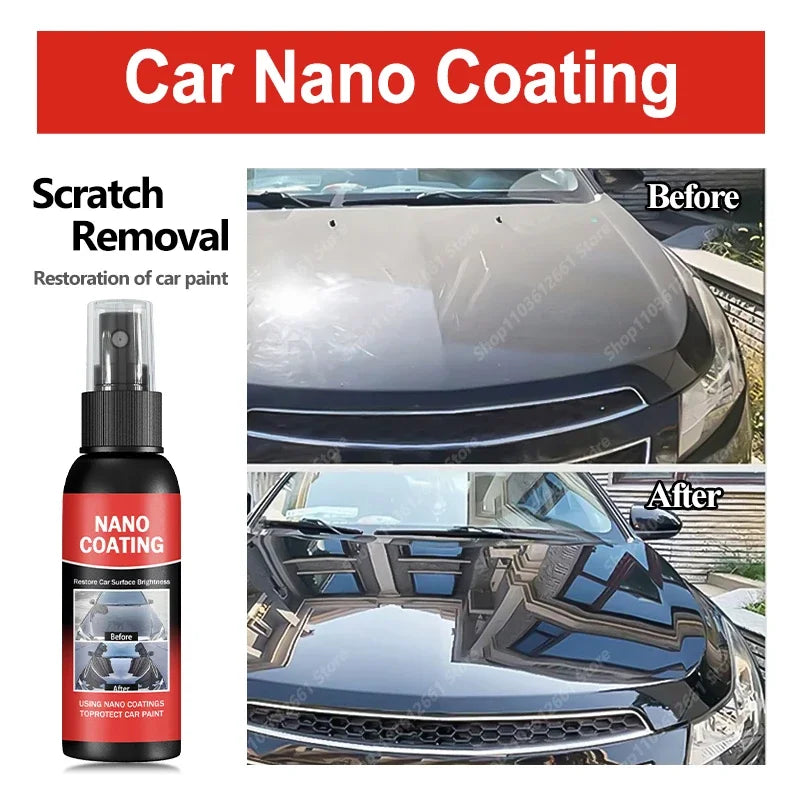 Car Nano Ceramic Coating Kit - Universal Professional Car Beauty, High Gloss Car Paint Repair Protection, Long-Lasting Gloss