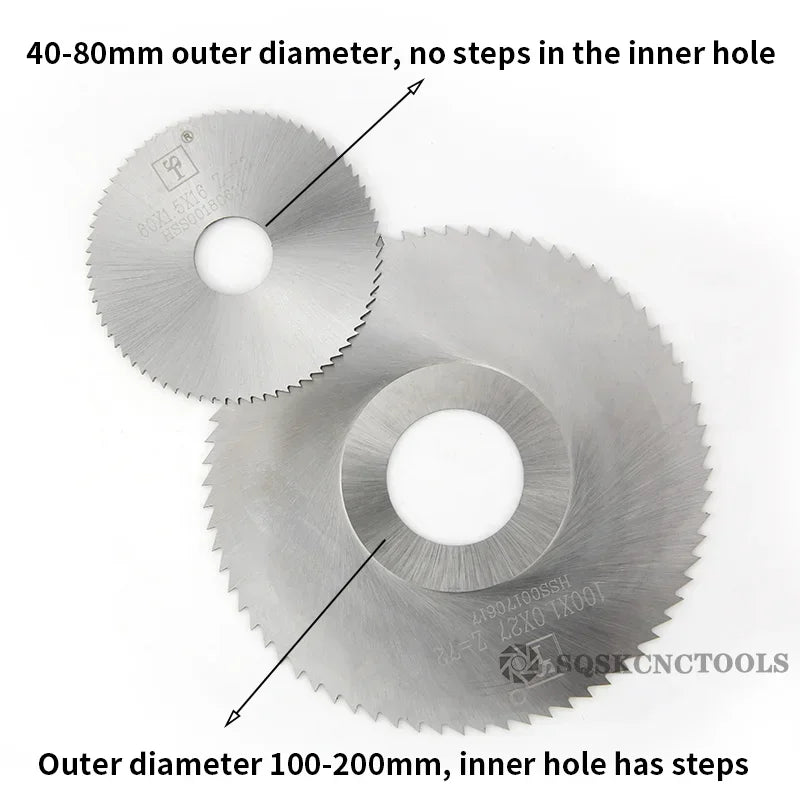 ExactBit HSS Milling Saw Blade — 40–125mm Slotting Cutter
