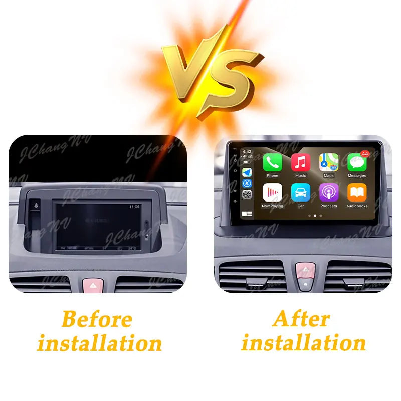 Car Radio Video Audio Android 15 for Renault Megane 3 Fluence Samsung SM3 2008 - 2014 CarPlay GPS Navi Split Screen WIFI DSP BT