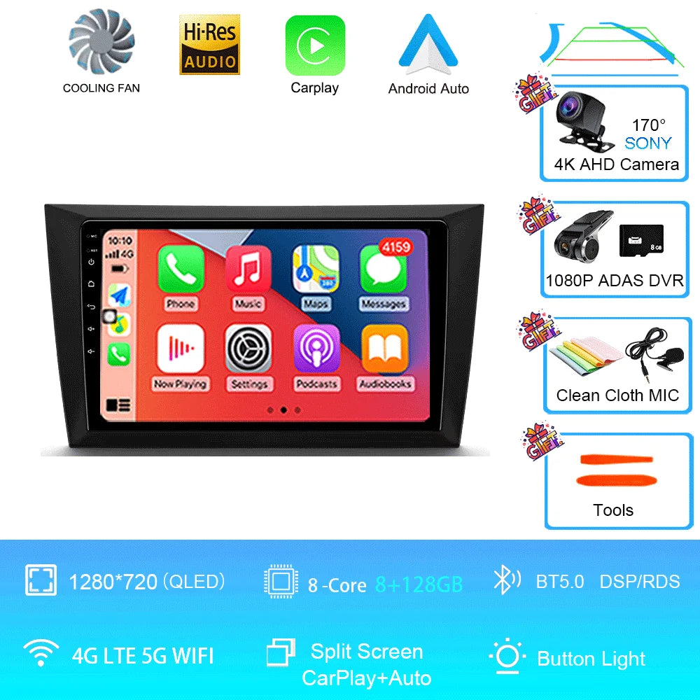 Car Stereo with Apple CarPlay & Android Auto, Compatible with VW Golf 6 MK6 & GTI