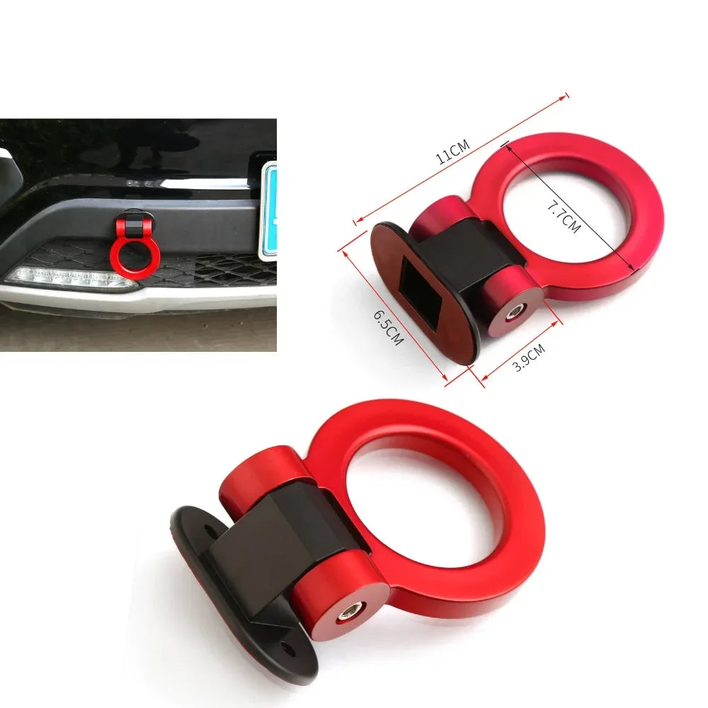 2 Car Style Trailer Hooks Designs，Decorative Car Sticker,Front Rear Trailer,Racing Ring Simulation,Vehicle Trailer Hook