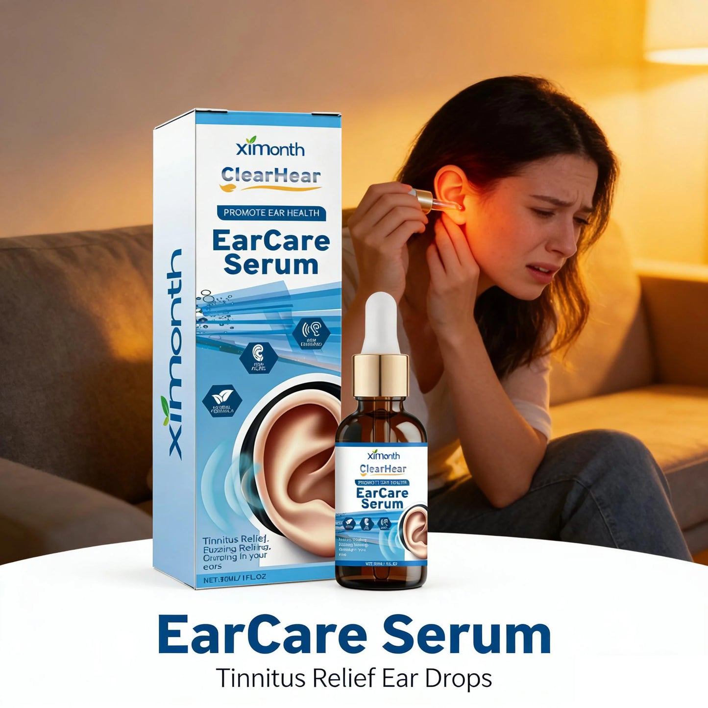 Soothing Herbal Ear Care Drops — Gentle Daily Ear Cleansing Serum