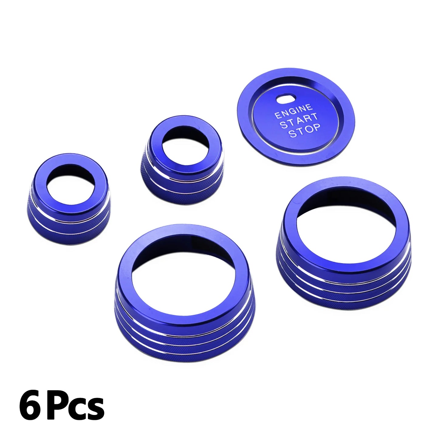 Car Engine Start Stop Button Trim Cover For Toyota RAV4 2019-2025 Center Console Air Conditioning Knob Rings Volume Switch Cover